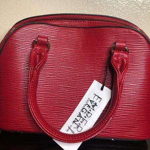 Red Emperia Leather Handbag